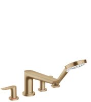 Hansgrohe Talis 4gats badrandkraan Brushed Bronze - Douche- en badkraan
