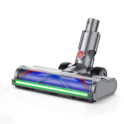Elektrische Dyson Elektrische borstel, compatibel met Dyson V6 Animal, V6 Fluffy, DC58, DC59, DC61, DC62, DC74, accessoires voor turboborstel met snelspanner, voor harde vloeren en tapijten met ledlampen, vloerborstel