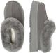 EVERAU Australia Dames Leren Pantoffels - Topknot