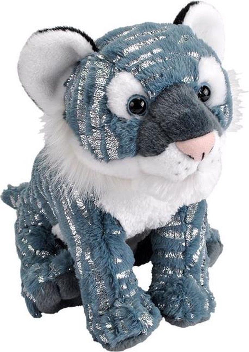Wild Republic Knuffeltijger Junior Pluche Blauw One-size