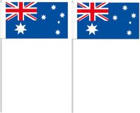 Merkloos Zwaaivlaggetje Australië - 10 stuks - 24 cm