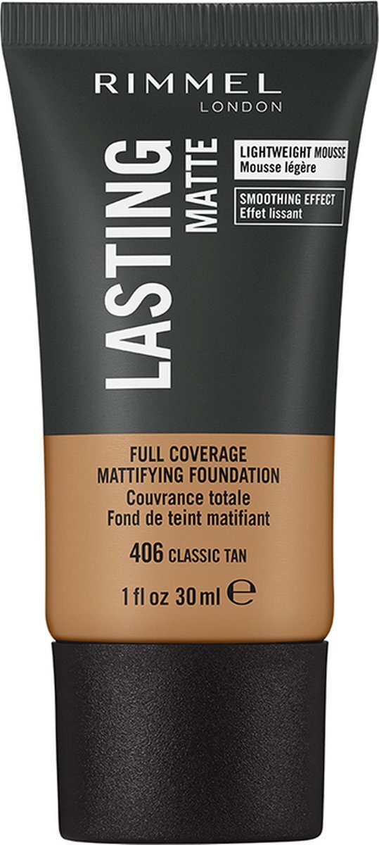 Rimmel London Rimmel Lasting Matte Foundation - 406 Classic Tan