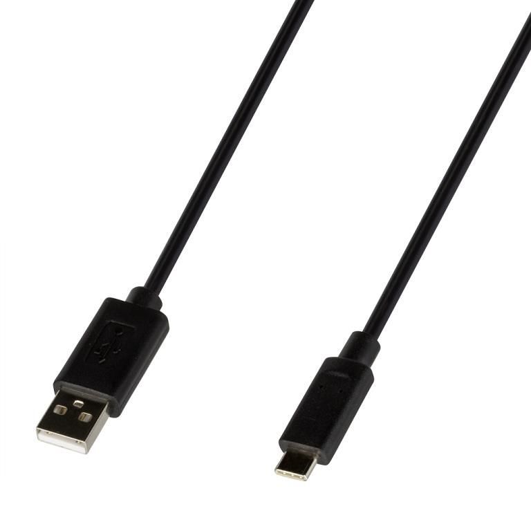Konix USB-C to USB-A Cable - 2m - Black