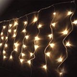 VoltShine Led-inbouwlichtsnoer, ijspegels, 3 AA-batterijen, warmwit, 10 m x 0,4 m, ideaal voor kerstdecoraties en evenementen.