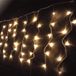 VoltShine Led-inbouwlichtsnoer, ijspegels, 3 AA-batterijen, warmwit, 10 m x 0,4 m, ideaal voor kerstdecoraties en evenementen.