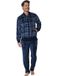 Pastunette - Fleece huispak - Geruit - Blauw - Maat M