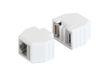 ALLNET TP-TP Kupplung CAT6A Buchse 1:1 8-pol. RJ45 magnetische Sicherungskupplung 50er Bulk Set Abwurfbuchse PoE fähig