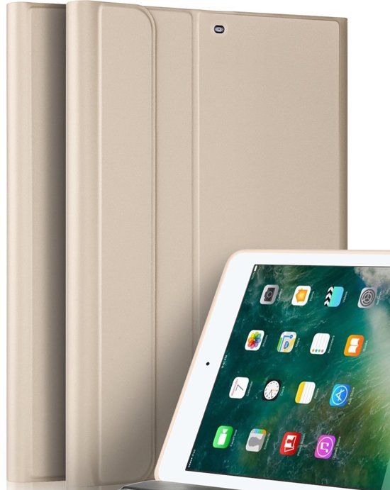 iCall Apple iPad 9.7 2017 / 2018 Hoes Luxe Lederen Matte Book Case Goud