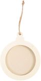 Creativ Company houten lijst hanger knutselpakket 8cm 24 stuks decoratie