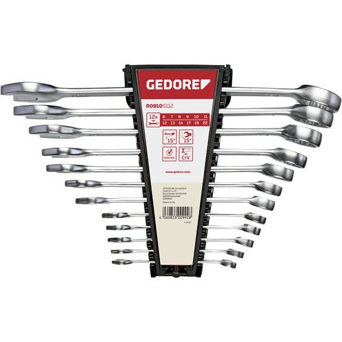 Gedore RED Ring steeksleutelset 12-delig SW 6 - 22mm