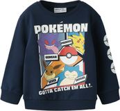 NAME IT Jongens Sweater NMMSIBO POKEMON NREG SWEAT BRU NOOS BFU - Lange Mouw - Katoen - Maat 110 - Navy Blazer