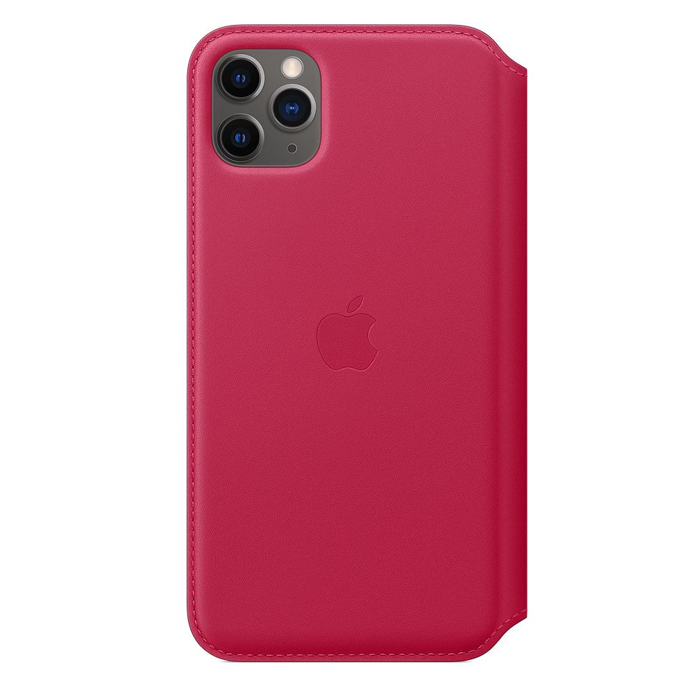 Apple iPhone 11 Pro Max Leather Case - Berry - MY1N2ZM/A