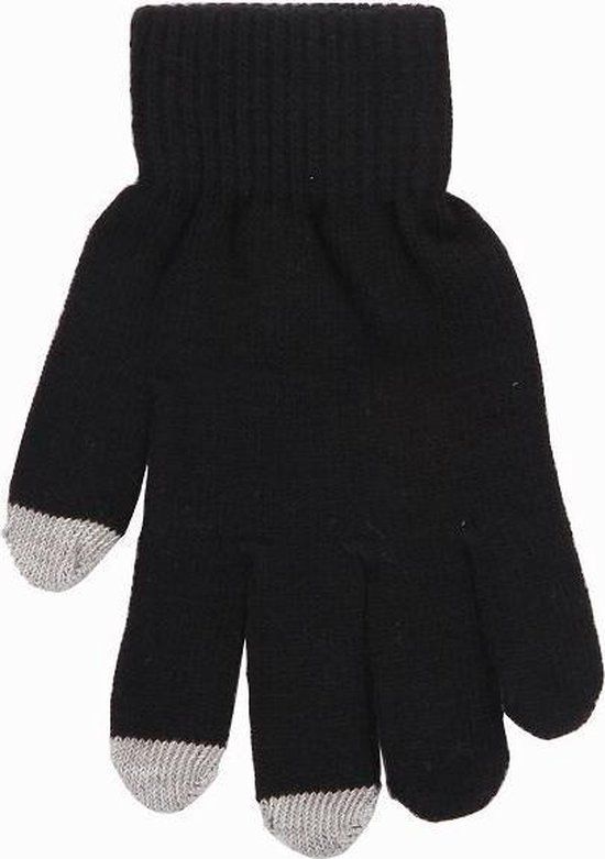 Focal Touchscreen handschoenen - Unisex - Zwart/Grijs/Paars - Polyester