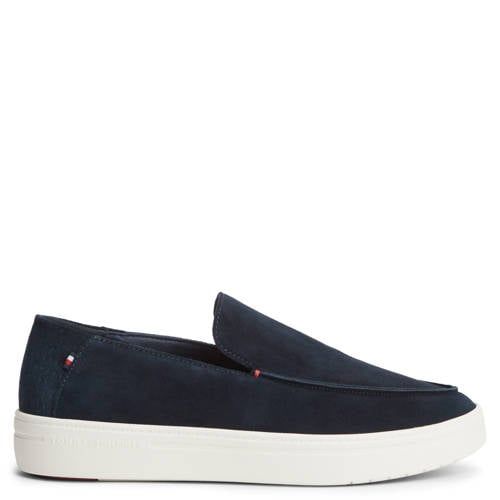 Tommy Hilfiger suède loafers - donkerblauw