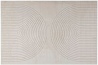 vidaXL GALATI Crèmekleurig Binnenkleed 120 x 170 cm Polyester