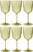 J-Line Wijnglas - Kunststof - Groen - Doos van 6