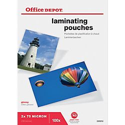 Office Depot Lamineerhoezen 2 x 75 150 µm transparant 100 stuks
