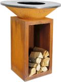 Ofyr Classic Storage 85-100 Vuurschaal/Grill - 85 cm Grilloppervlak - Bruin