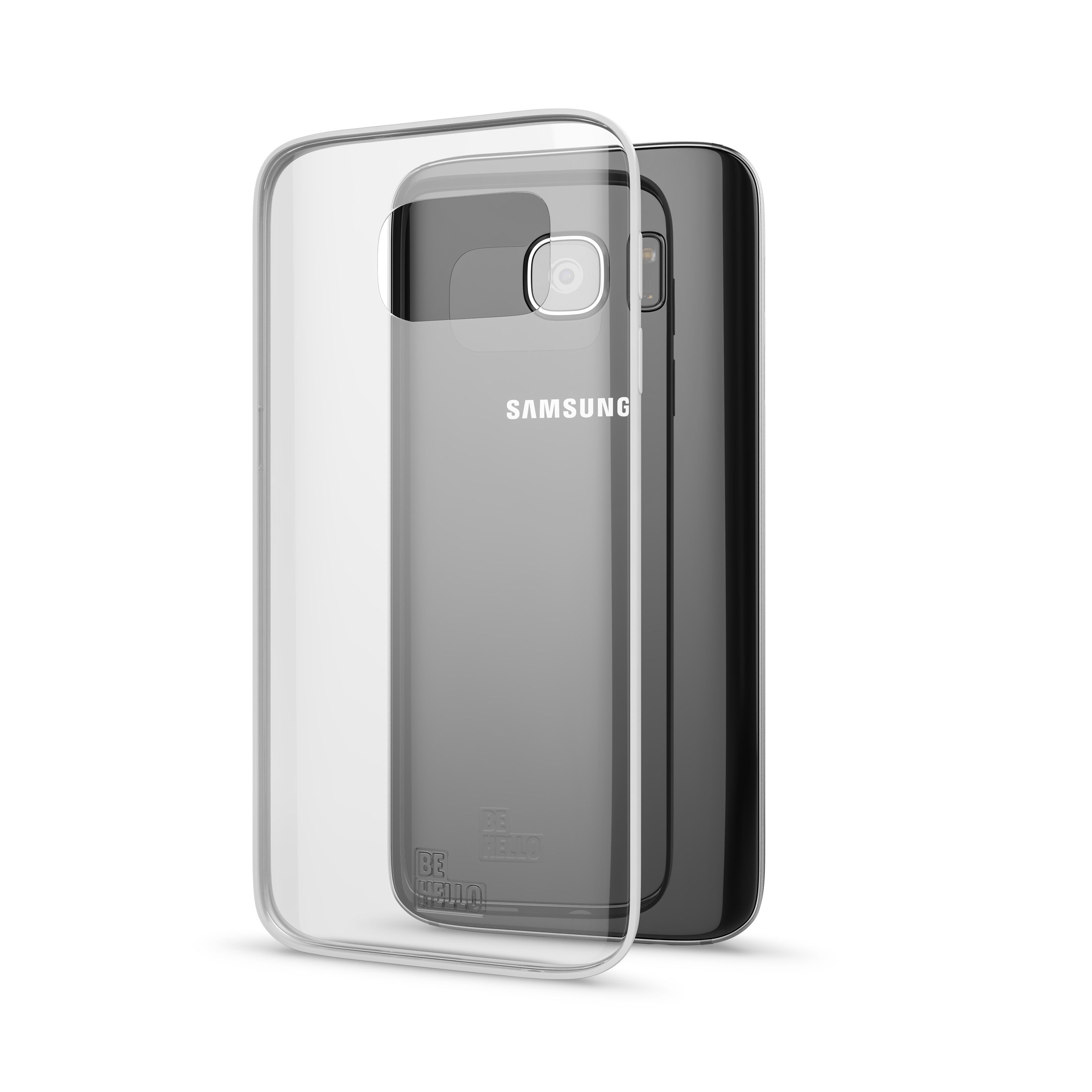 BeHello BEHDUO00018 - Mobiele telefoon behuizing - Samsung Galaxy S7 - Wit, Transparant