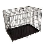 Opvouwbare dierenkooi, zwart 76 x 53 x 59 cm