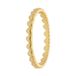 Lucardi Dames Zilveren goldplated ring met hartjes