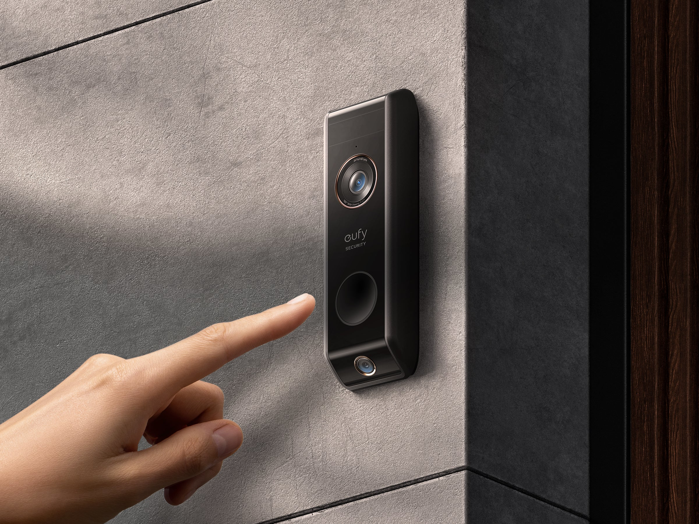Eufy Video Doorbell Dual 2 Pro - 2K HD - Black - Wired & Wireless