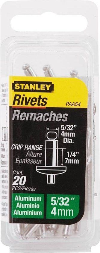 Stanley Popnagels 4X3mm - 20 stuks