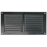 Amig - Rechthoekig aluminium rooster met muggennet - Ventilatieroosters voor luchtuitlaat - Ideaal voor keuken- en badkamerplafonds - Afmetingen 150 x 300 mm - Zwart
