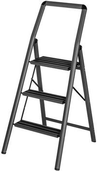 WENKO Huishoudtrapje COMPACT - Aluminium - Antislip