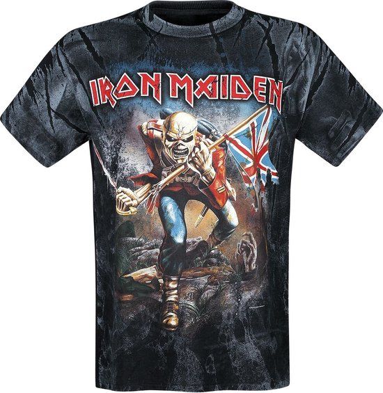 Iron Maiden The Trooper Allover Heren T-shirt - all/over - L