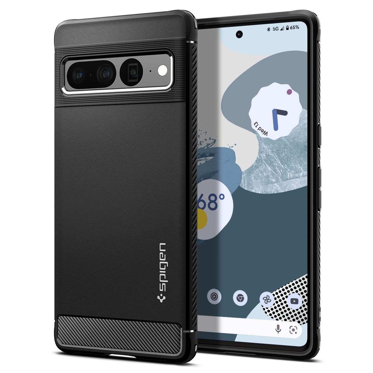Spigen Rugged Armor Google Pixel 7 Pro Case - Black