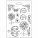 Stamperia A4 Soft Mould Sir Vagabond in Fantasy World Mechanische Zonnebloem