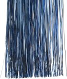 Decoris Sapin de Noël Guirlande Métallique - 5x Sachet - 40 x 50 cm - Tinsel - Bleu Foncé