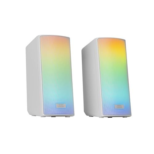 Mars Gaming MSRGB2W Draagbare & party speaker Draadloze stereoluidspreker Wit 15 W