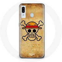 Maniacase Hoesje voor Samsung Galaxy A20e One Piece Manga Schedel