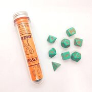 Chessex 8-Die set Lab Dice Heavy Turquoise/Orange