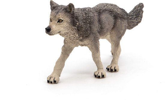 Papo Speelfiguur - Bosdier - Grijze wolf