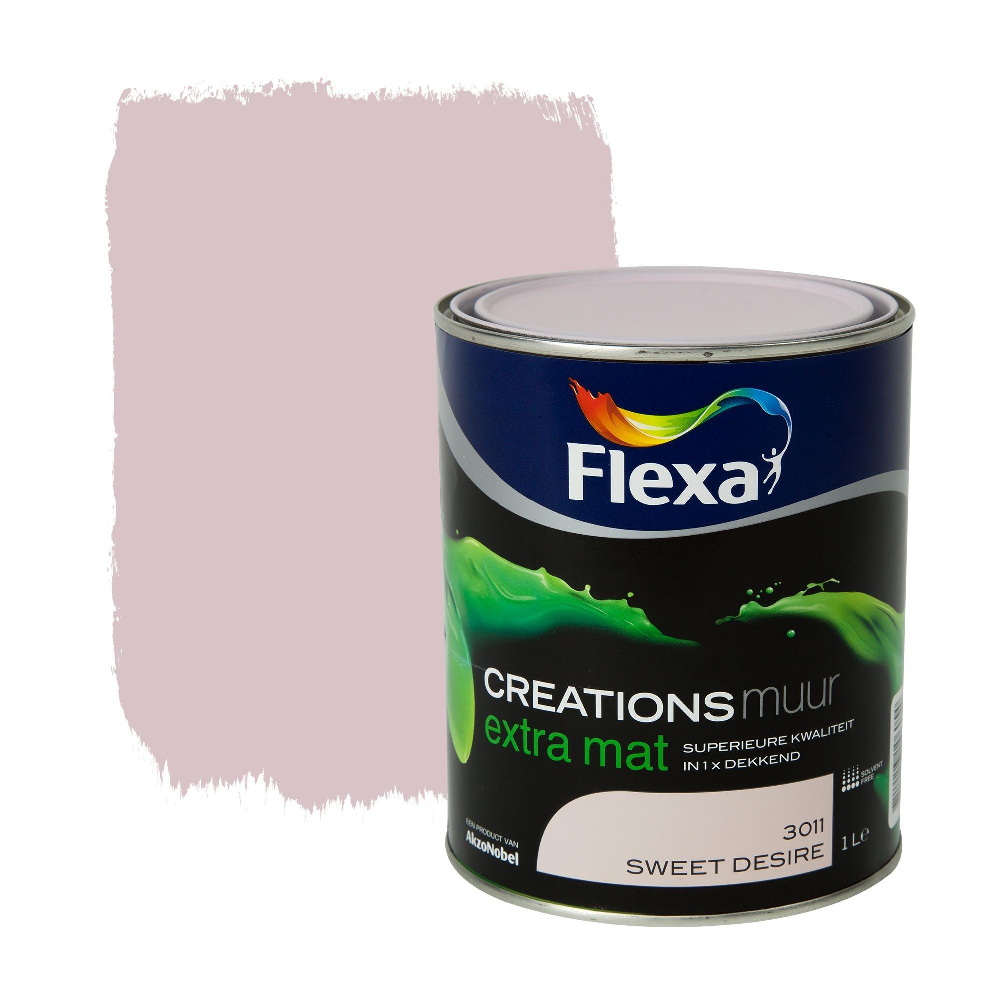 FLEXA Creations muurverf sweet desire extra mat 1 liter