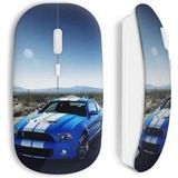 Mustang Draadloze Muis Blauwe Auto Maniacase