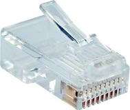 InLine 73011 kabel-connector RJ-45 Transparant, Wit