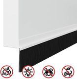 vidaXL Zelfklevende Deurborstels 6 st Wit 100 cm Aluminiumlegering
