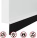 vidaXL Zelfklevende Deurborstels 6 st Wit 100 cm Aluminiumlegering
