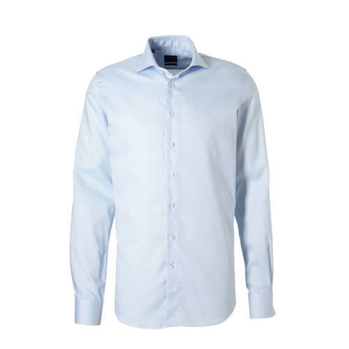 Profuomo slim fit overhemd heren Blauw