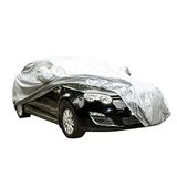 logei® General Motors Autoafdekking, stofdicht, waterdicht, anti-zon, uv-bescherming, universele autohoes, 415 x 170 x 150 cm, zilver