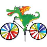 Tuindecoratie Fiets Windspinner 51cm Regenboogkleuren Speelse Animatie Winddicht