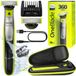 Philips OneBlade scheerapparaat QP2734/23 + etui, groen/zwart, 1x mes met 360° beweging