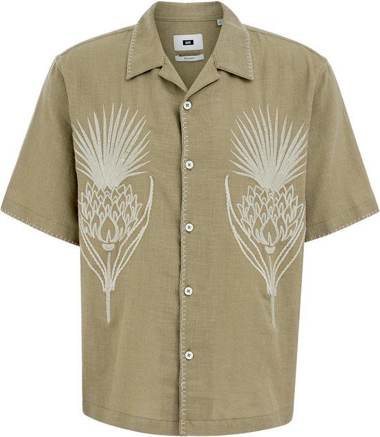 WE Fashion Heren relaxed fit overhemd met embroideries