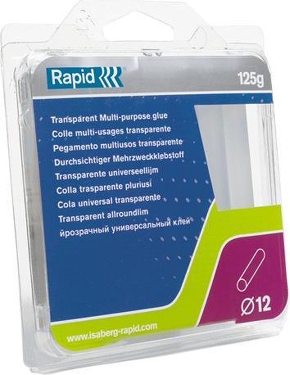 Rapid lijmsticks wit. 125 g, 13 Stuk wit