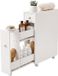 Merkloos Relaxdays Niskast - 16x62x48 cm - wit - met bergruimte