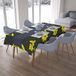 Bonamaison Tafelkleed, Anti-Mold, Sneldrogend, Waterdicht, 100% Polyester Tafellaken, Neon Geel, Rook, 140 x 200 Cm